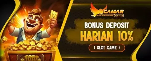 Bonus Deposit Harian Reward 10% promotion banner